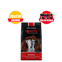 CAFFÈ MACINATO GUSTO INTENSO – 30 CONFEZIONI DA 250 g + MOKA IN OMAGGIO